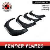 POCKET FENDER FLARES SUITABLE FOR ISUZU D MAX D-MAX 2016-2019